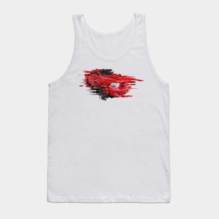 Red Dodge RAM pickup single cab Tank Top